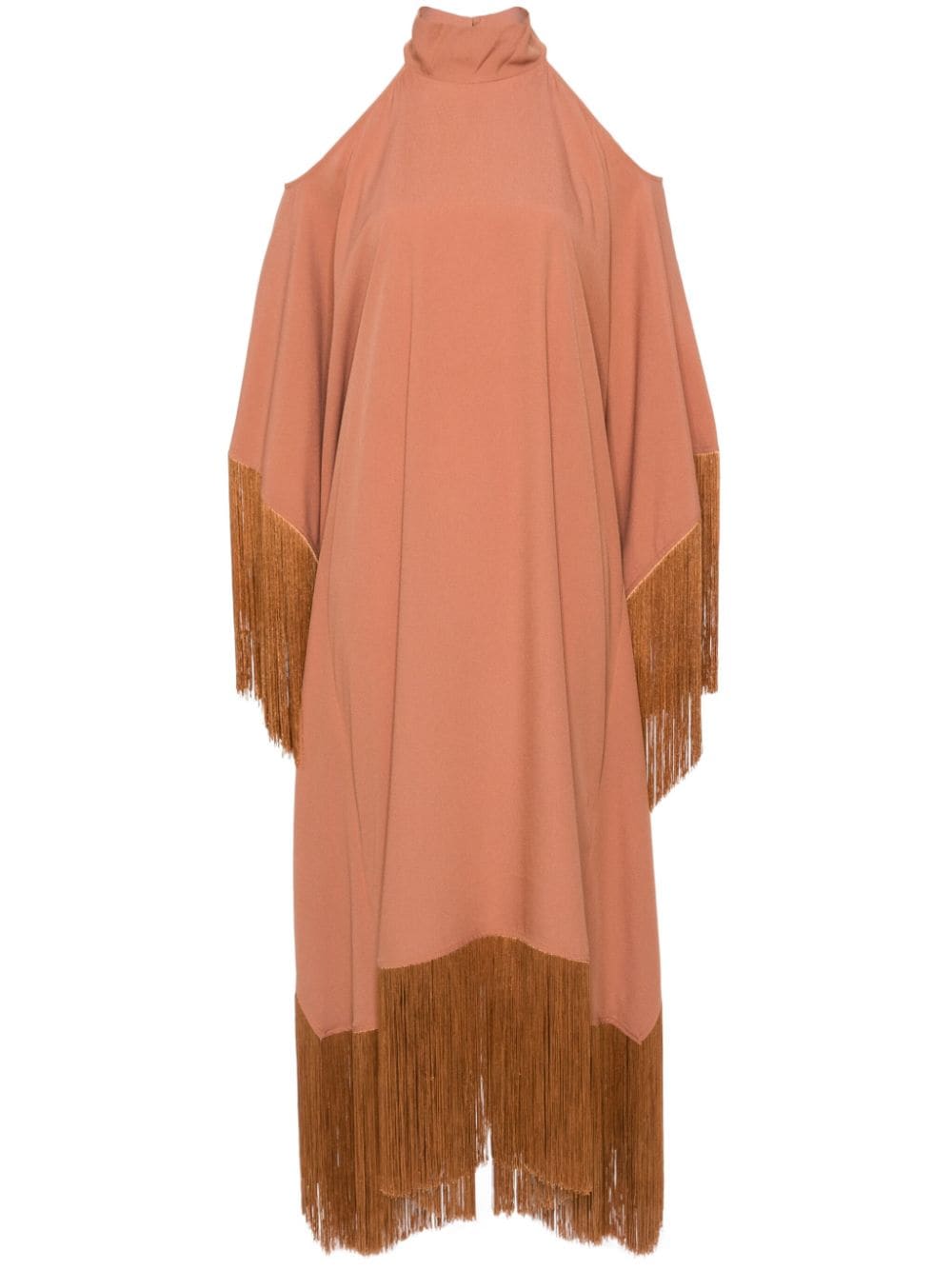 TMSS2409705TERRACOTTA DIVINA 프린지 CRÊPE CAFTAN